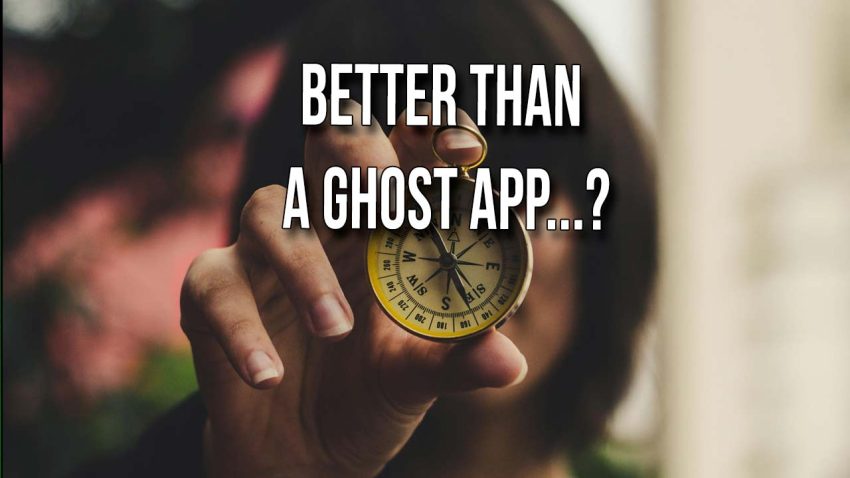 Better than a ghost app, at haunted places?