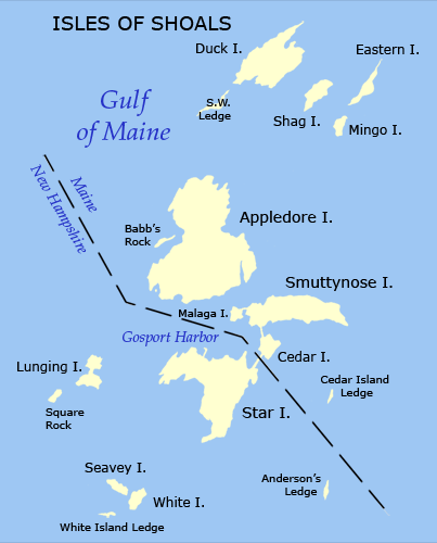 Isles of Shoals map, by Shoaler at en.wikipedia