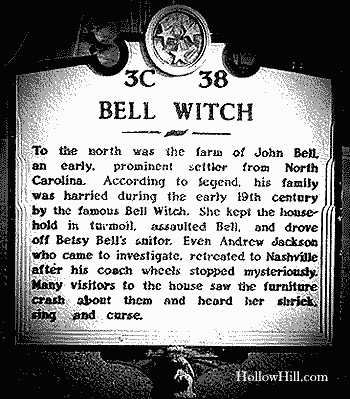 Bell Witch Sign - story