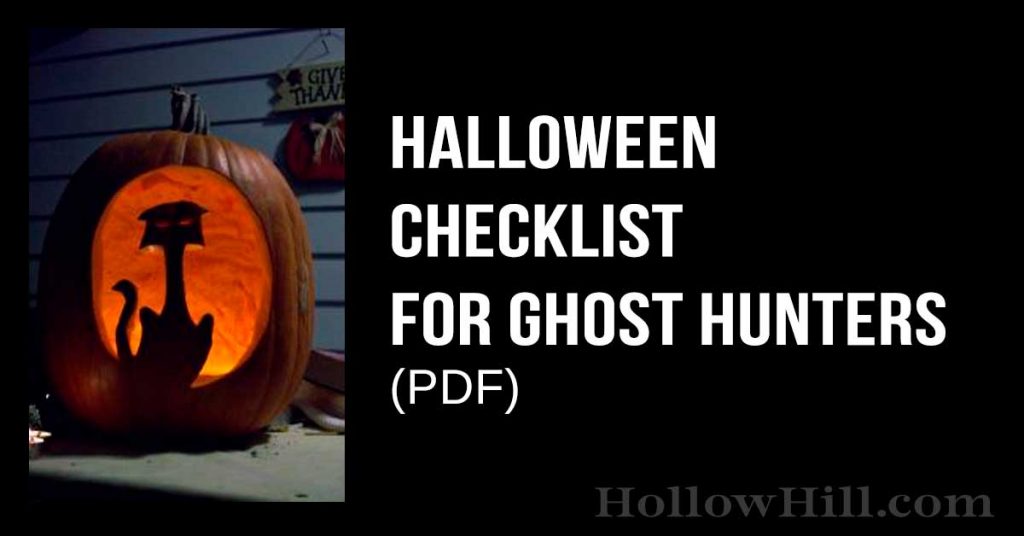 Halloween checklist PDF