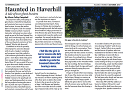 Haunted Haverhill article