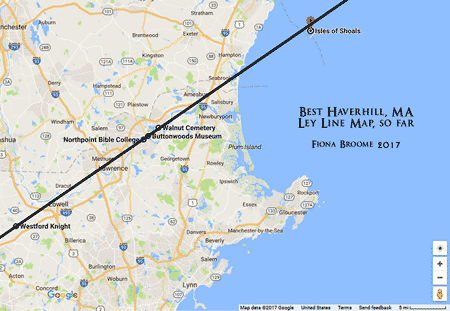 Ley Lines New England Map.