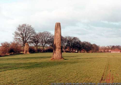 Photo of Devil's Arrows, mysterious monuments in Yorkshire, England