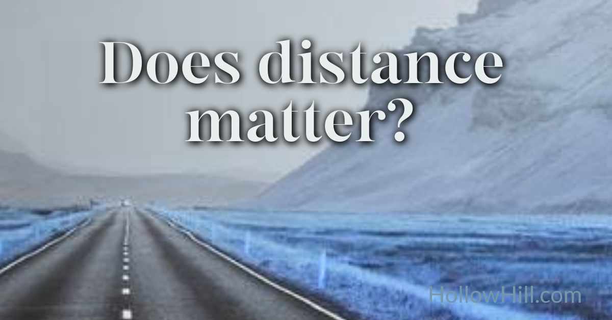 Telepathy - does distance matter?