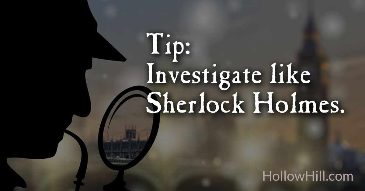 What are ghosts? Investigate like Sherlock Holmes!
